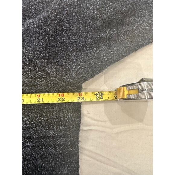 PENDLETON Men's Charcoal Large 1/4 Zip Washable Wool Pullover Front Pattern - Picture 6 of 10